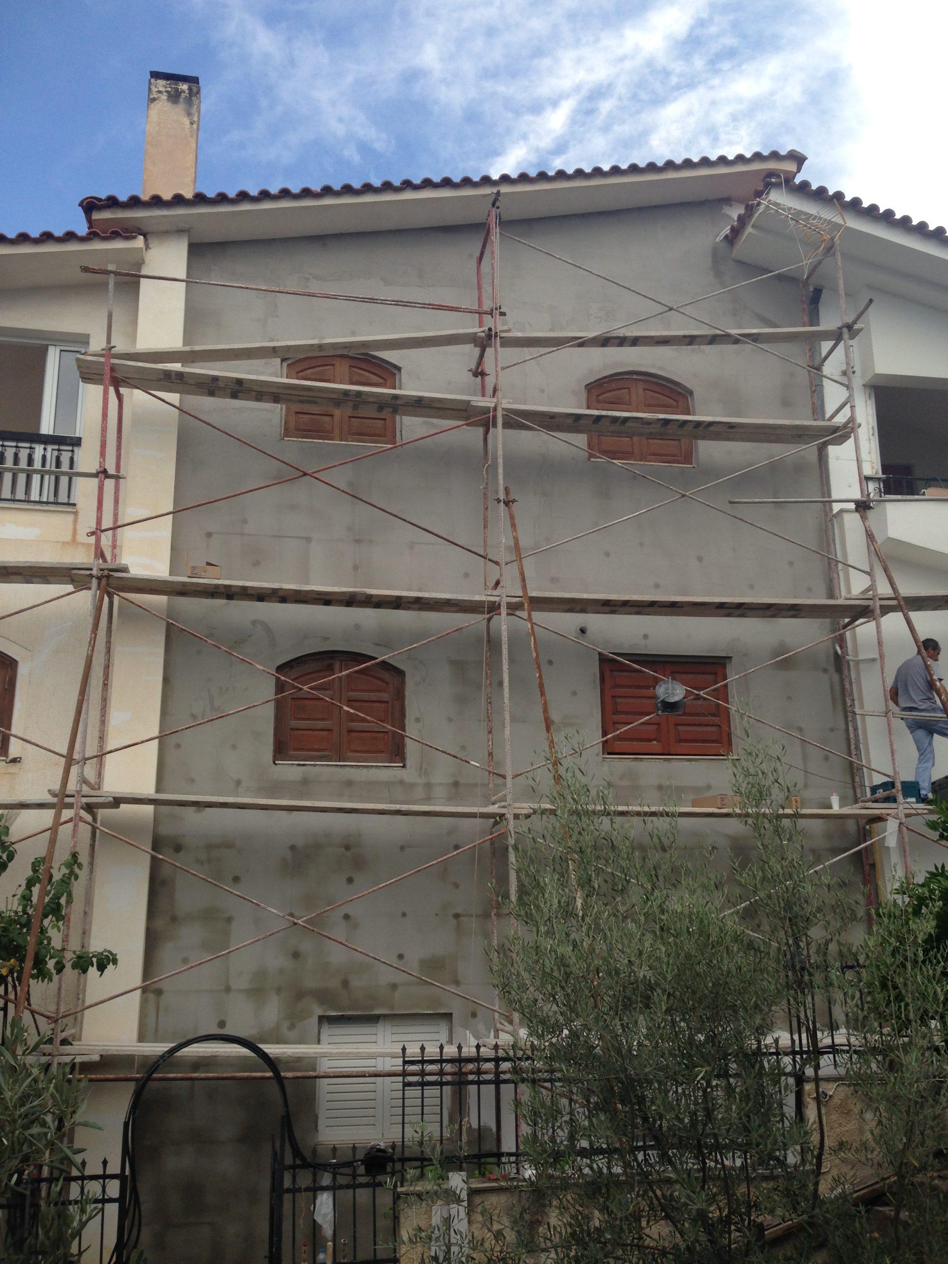 Εφαρμογή θερμοπρόσοψης σε κατοικία
